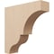 Ekena Millwork 6"W x 24"D x 24"H Thin Asheboro Rough Cedar Woodgrain TimberThane Corbel, Primed Tan CORUR06X24X24ASHRCPR - alternate 1
